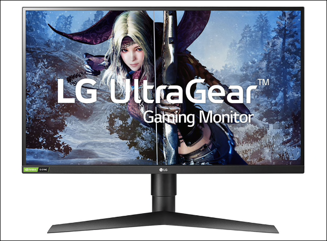 Monitor de jogos LG UltraGear de 27 polegadas IPS com latência de 1 ms. 