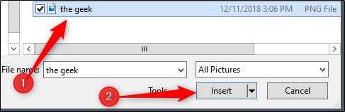 Selecionando a imagem no File Explorer