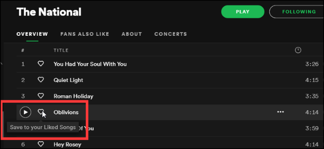 Spotify Saving Songs