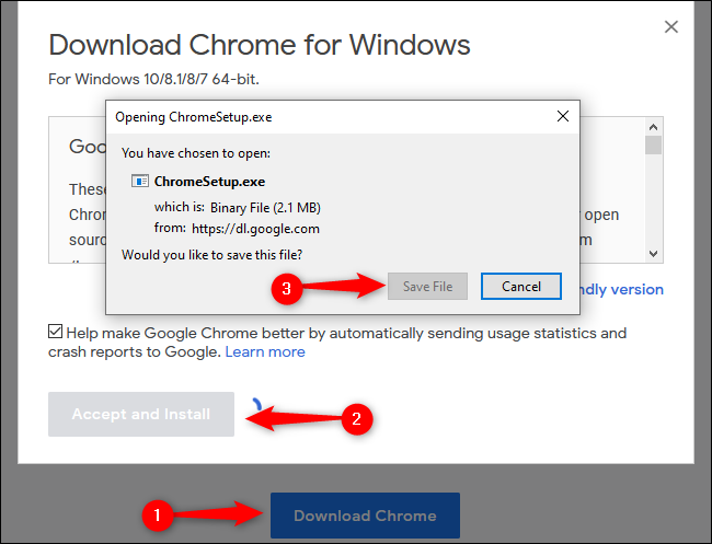 Download do Chrome para Windows 10