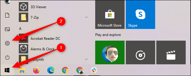 Configurações do Windows 10