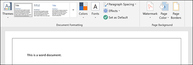 Uma borda de página aplicada a um documento do Microsoft Word