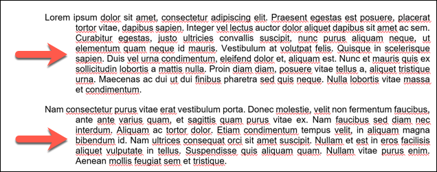 Um exemplo de recuos deslocados aplicados a vários parágrafos em um documento do Microsoft Word