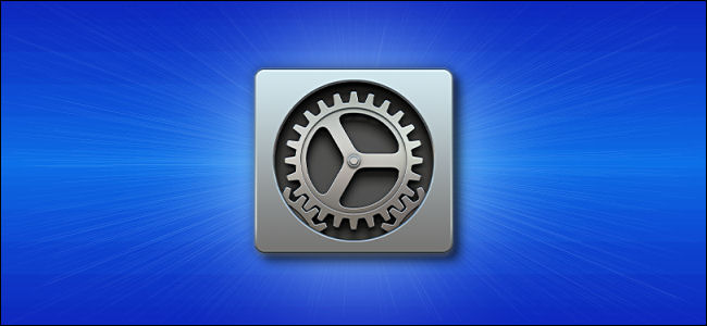 O ícone "Preferências do Sistema" do Mac.
