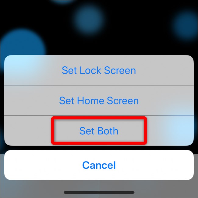 Apple iPhone define papel de parede dinâmico na tela de bloqueio e na tela inicial