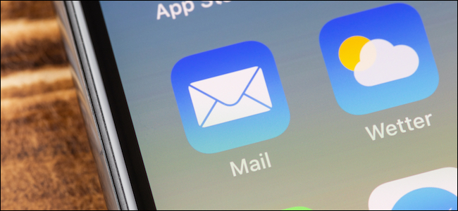 Ícone do aplicativo Apple Mail em um iPhone