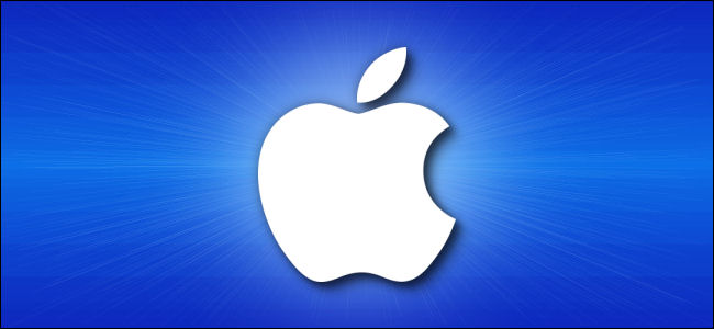 O logotipo da Apple.
