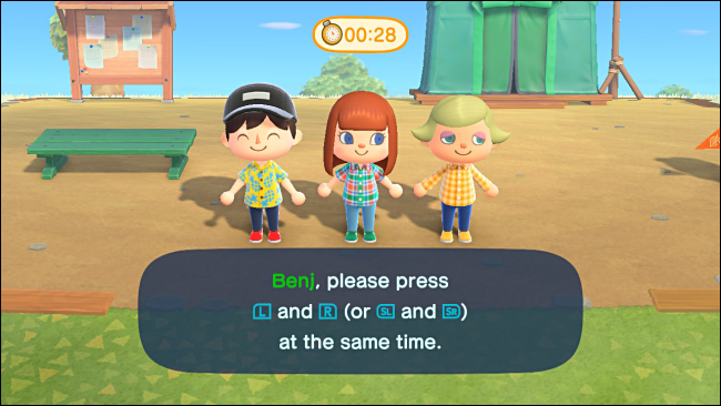 Atribuindo Controladores para Brincadeiras em Animal Crossing: Novos Horizontes