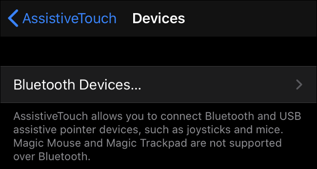 Emparelhando um mouse Bluetooth no iOS 13 (iPadOS 13)