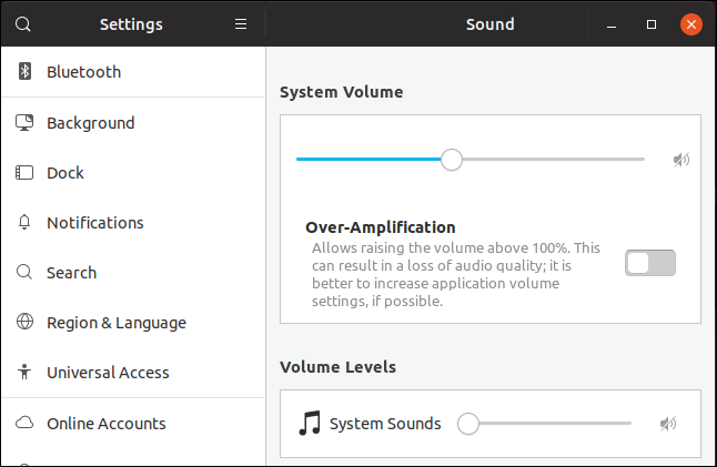 Configurações de som no Ubuntu 19.04 Disco Dingo