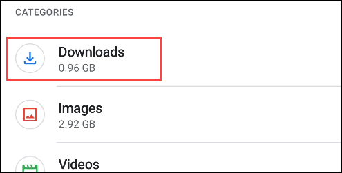 downloads em arquivos do google