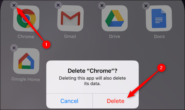 iOS Excluir Chrome