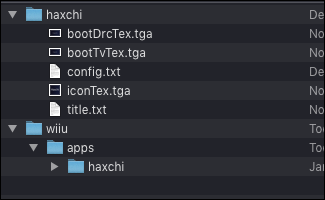 Arquivos Wii U Homebrew Haxchi