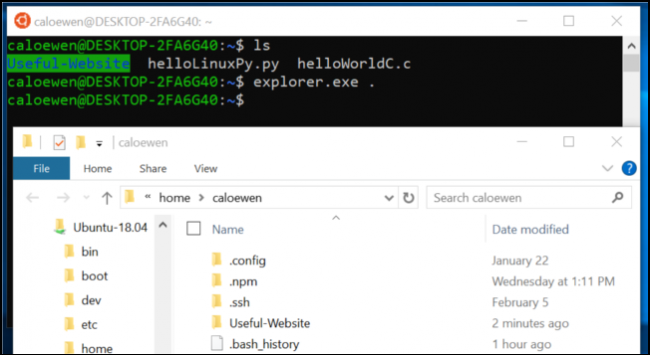 Acesse os arquivos do subsistema Linux no File Explorer no Windows