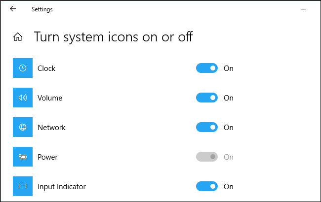 Opção de ícone de energia esmaecido em um PC desktop com Windows 10