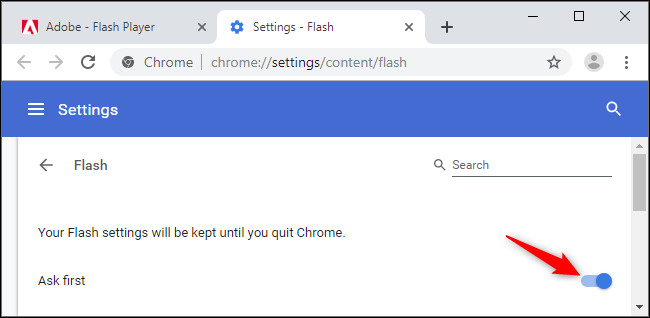 adobe flash player for google chrome update