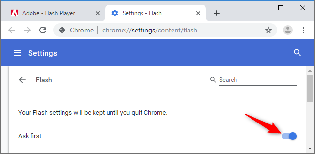 where can i find adobe flash player on chrome