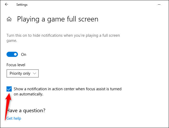 Desativar notificações Focus Assist da Cortana