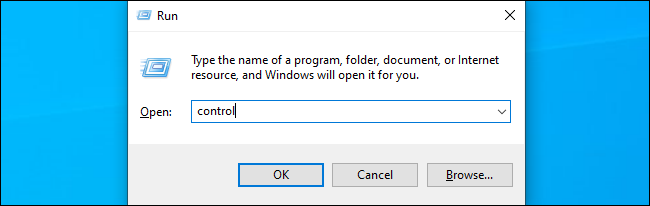 Comando para iniciar o Painel de Controle no Windows 10