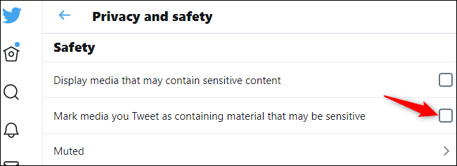 Impedir que seus próprios tweets sejam marcados como conteúdo confidencial