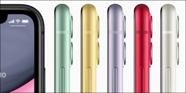O Apple iPhone 11 em cores diferentes