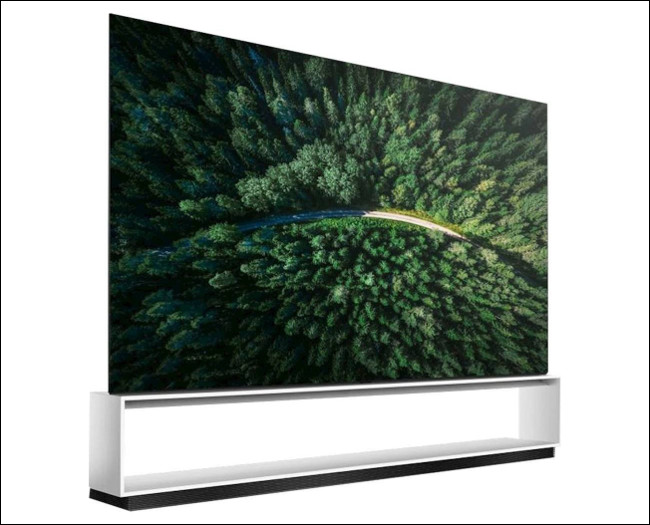 Uma TV LG de 88 polegadas OLED Z9 Series 8K.