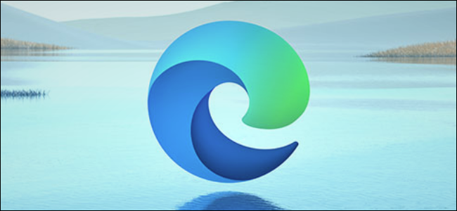 O logotipo do novo navegador Edge baseado em Chromium da Microsoft.
