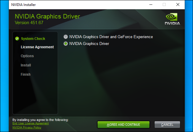 nvidia driver install