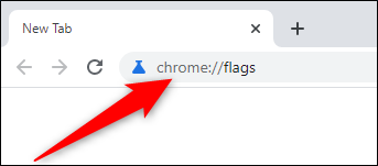Abra o Chrome e visite o menu de sinalizadores