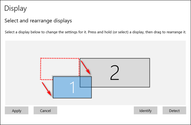 Reorganizando monitores no Windows 10