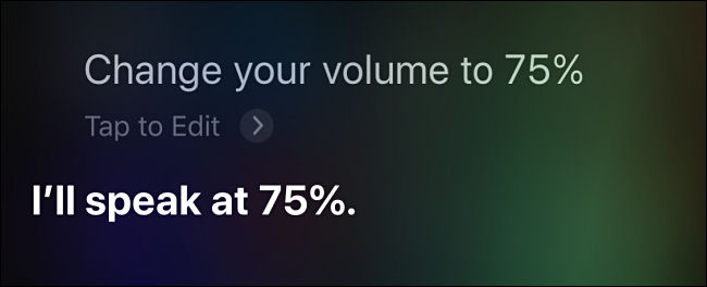 Alterar o volume do Siri usando um comando de voz no iPhone ou iPad.