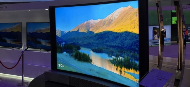 tcl curved 4k tv no ces 2015