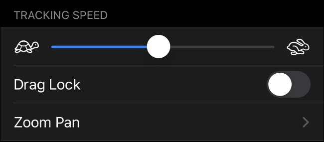 Ajuste a velocidade de rastreamento do ponteiro no iOS 13 (iPadOS 13)