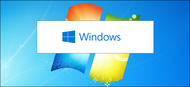 A tela inicial do instalador do Windows 10 em um plano de fundo da área de trabalho do Windows 7.