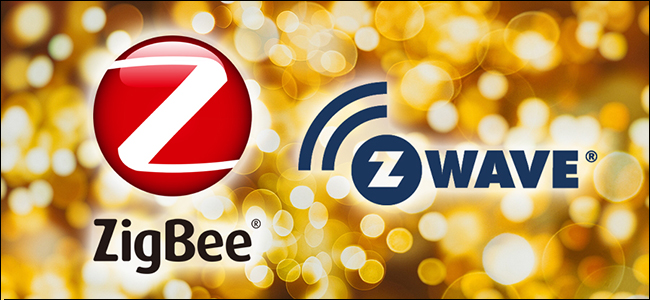 Os logotipos ZigBee e Z-Wave.