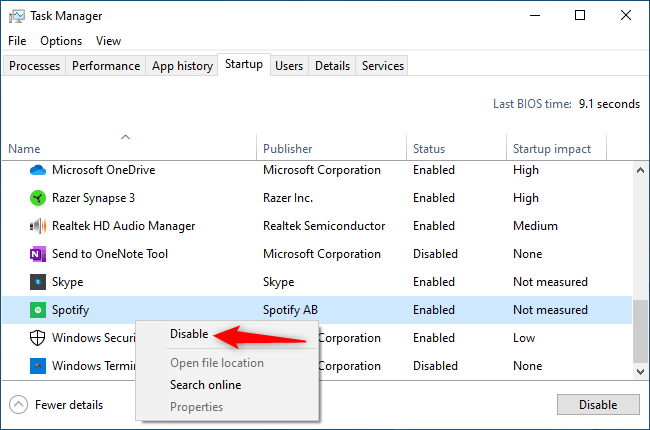 Como parar a inicialização automática do Spotify no Windows 10 - Mais Geek