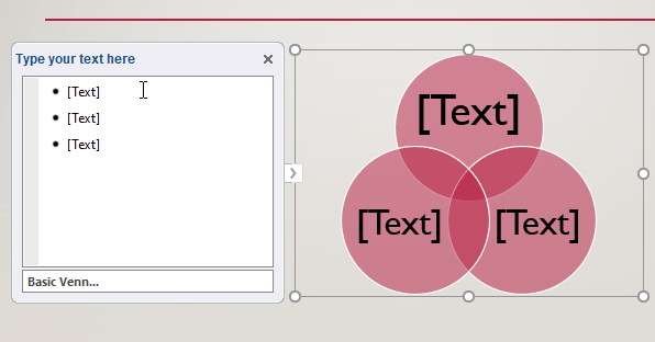 Adicionando texto ao diagrama de Venn