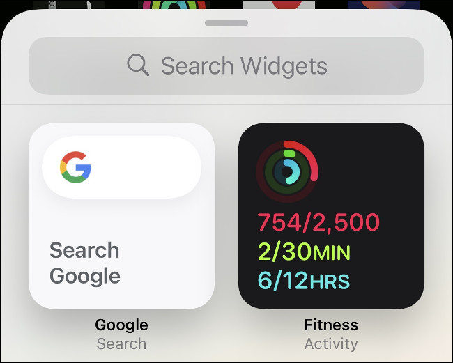 Adicionar widget de atividade ao iPhone