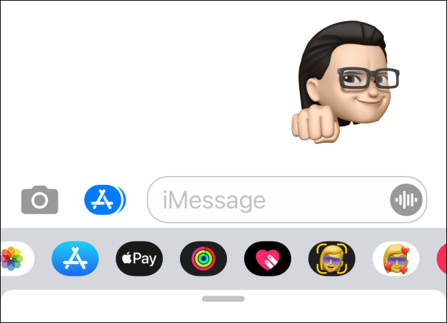 Adesivo de memoji enviado