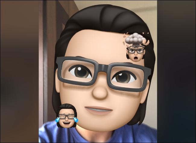 Memoji com adesivos de Memoji no FaceTime