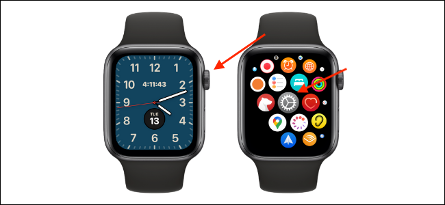 Abra o aplicativo Configurações no Apple Watch