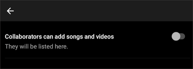 Adicionar colaboradores a uma playlist do YouTube Music