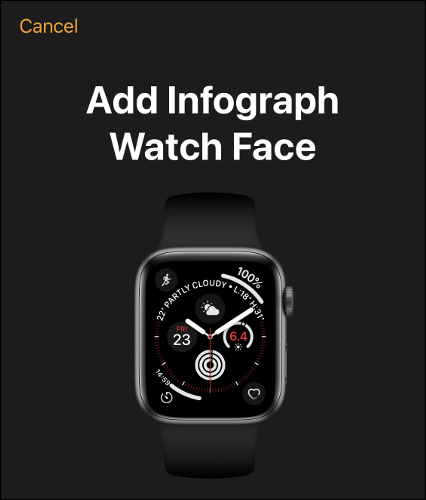 Adicione Apple Watch Face aos seus rostos
