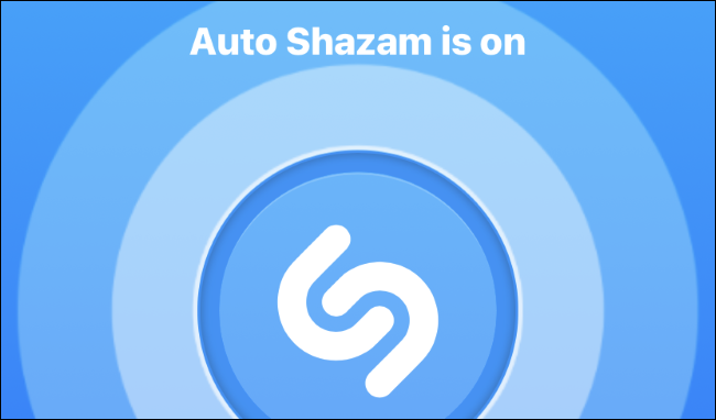 Modo Shazam automático habilitado no aplicativo Shazam no iPhone