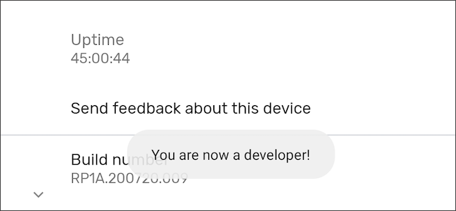 Acesse as opções do desenvolvedor no Android