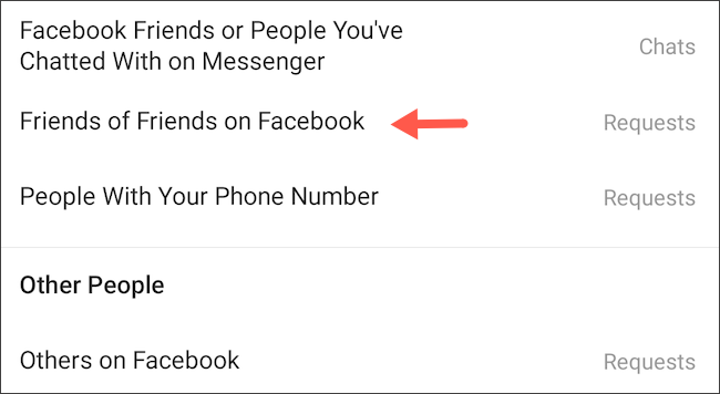 Bloqueie amigos de amigos do Facebook para enviar mensagens para você no Instagram