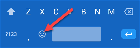 Toque no ícone Emoji.
