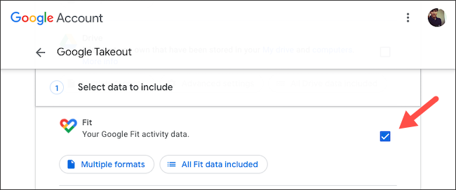 Faça backup dos dados do Google Fit com Takeout