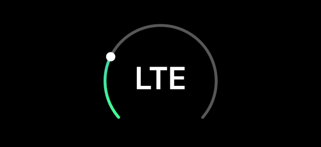 Um logotipo "LTE" da apresentação da Apple