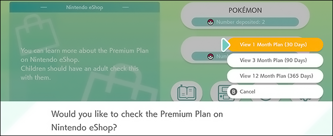 planos premium nintendo eshop